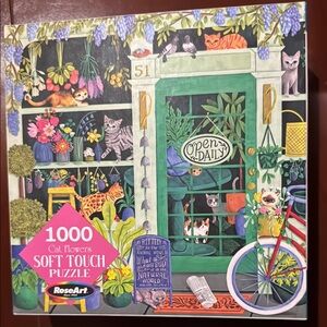 RoseArt Cat Flowers Soft Touch Puzzle - 1000 Pieces